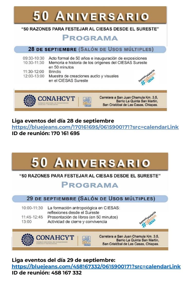 50 razones para festejar al CIESAS desde el Sureste